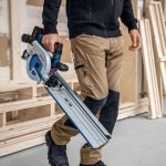 Scie circulaire sans fil 18 V 57 mm avec rail de guidage et coffret