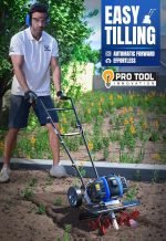 Mini cultivateur thermique 53 cc 1,9 kW manuel bleu