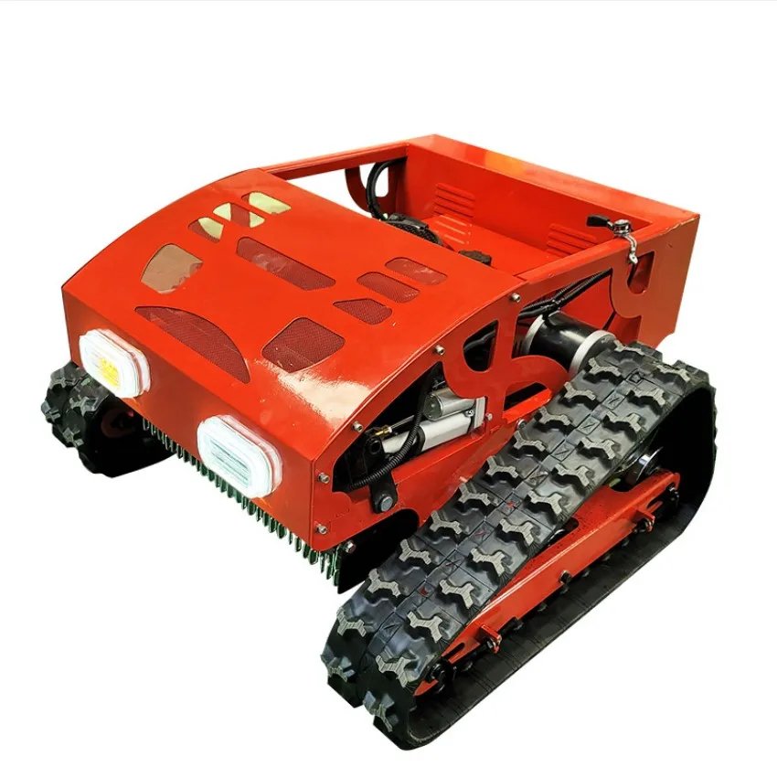 Tondeuse télécommandée sur chenilles 7,5 HP 196 cc coupe 550 mm hauteur 10–180 mm pente 45°