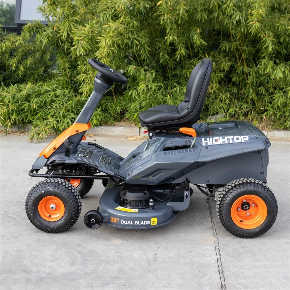 Tondeuse autoportée 96 cm 1000W batterie 40V hauteur 35–115 mm autonomie 1,6 h