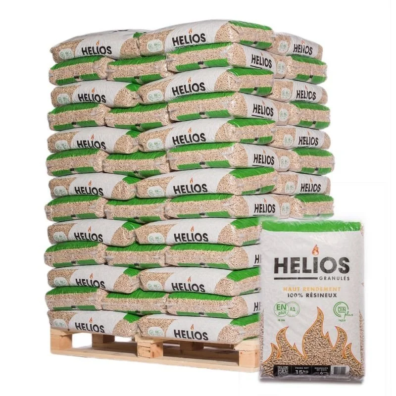 Granulés de bois HELIOS 65 sacs de 15 kg