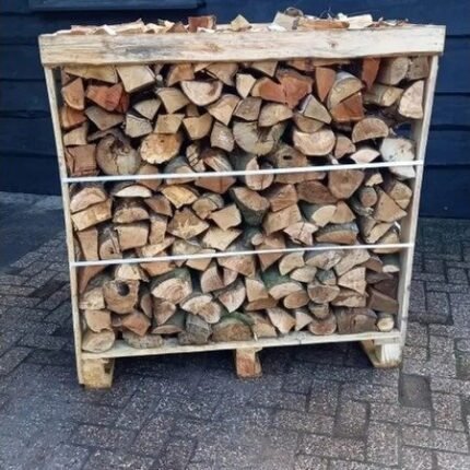 Bois de chauffage mixte 25 cm 1.2 RM sur 4 mini-palettes